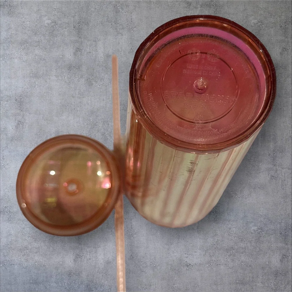 Starbucks 24oz Venti‎ Iridescent Orange Kaleidoscope Unicorn Tumbler Cup 2019